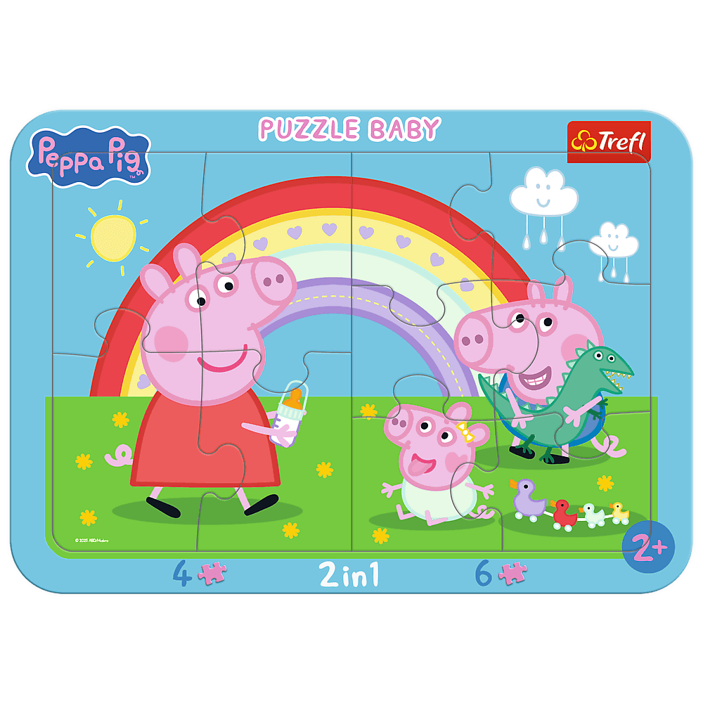 Trefl Puzzle ramkowe Baby Świnka Peppa Mała Peppa