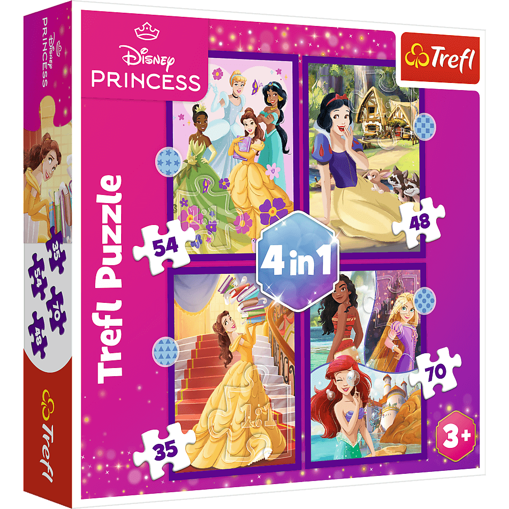Trefl Puzzle 4w1 Księżniczki