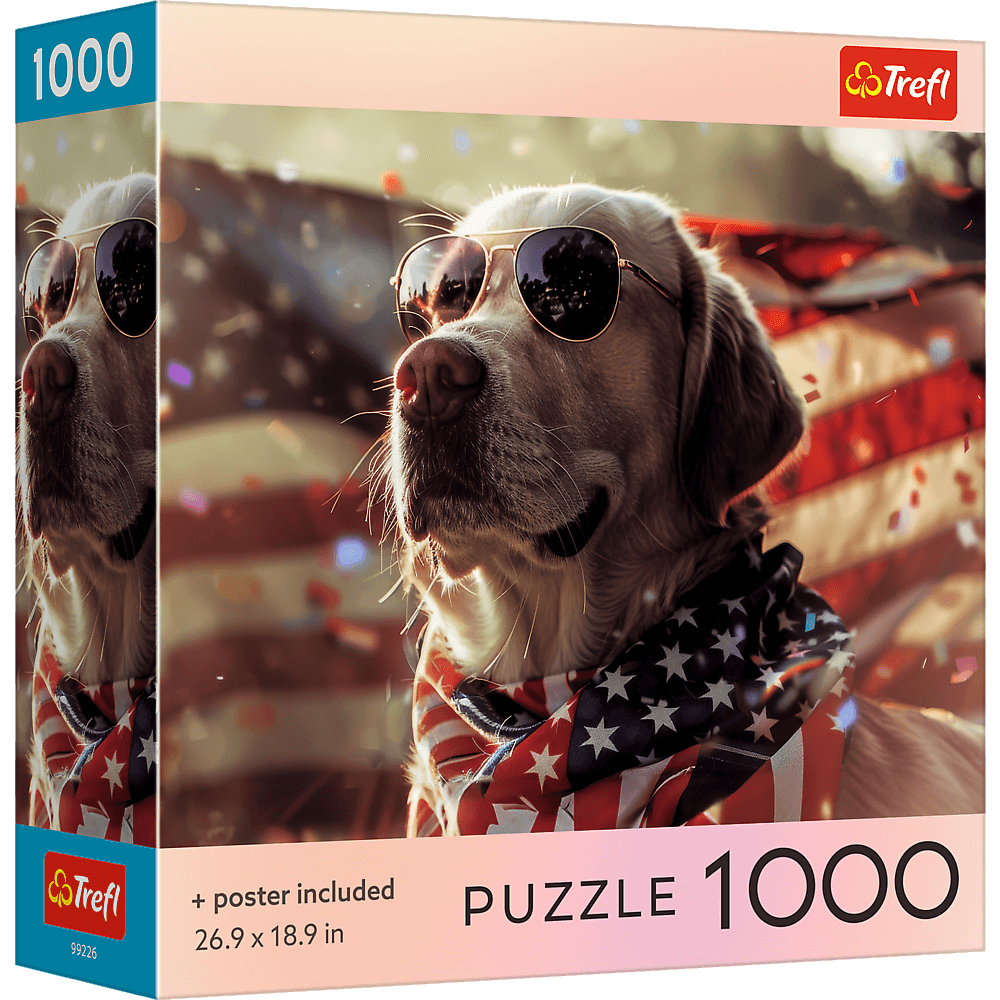 Trefl Puzzle 1000 el. USA Collection: American Dog