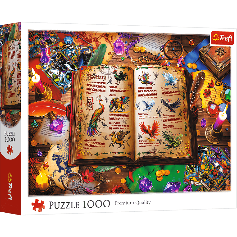 Trefl Puzzle 1000 el. Atlas fantastycznych ptaków