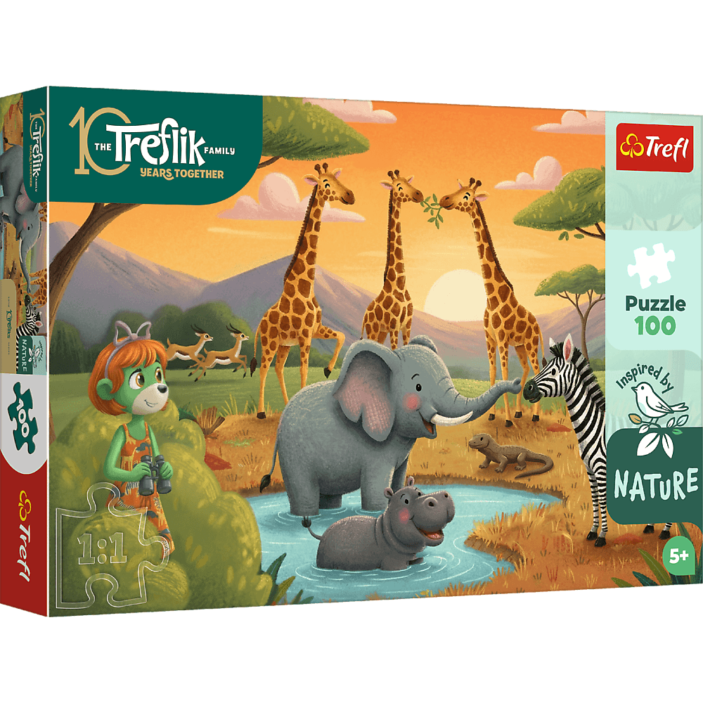 Trefl Puzzle Rodzina Treflików Inspired By Nature 100 el. Wesoła ferajna