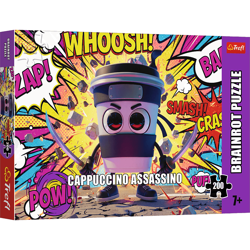 Trefl Puzzle 200 el. BrainRots Cappuccino Assassino