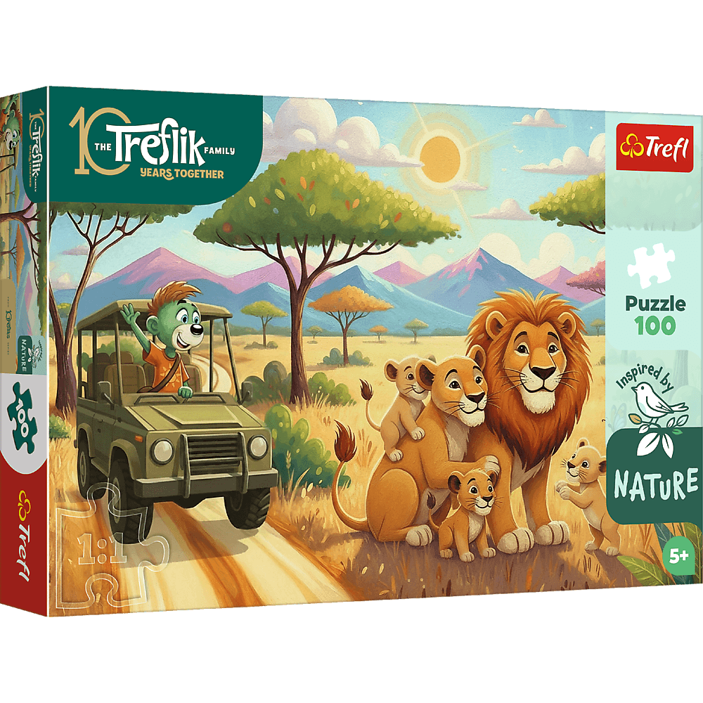 Trefl Puzzle Rodzina Treflików Inspired By Nature 100 el. Lwy