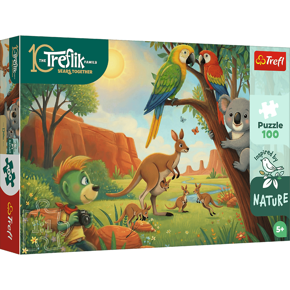 Trefl Puzzle Rodzina Treflików Inspired By Nature 100 el. Koala i kangury