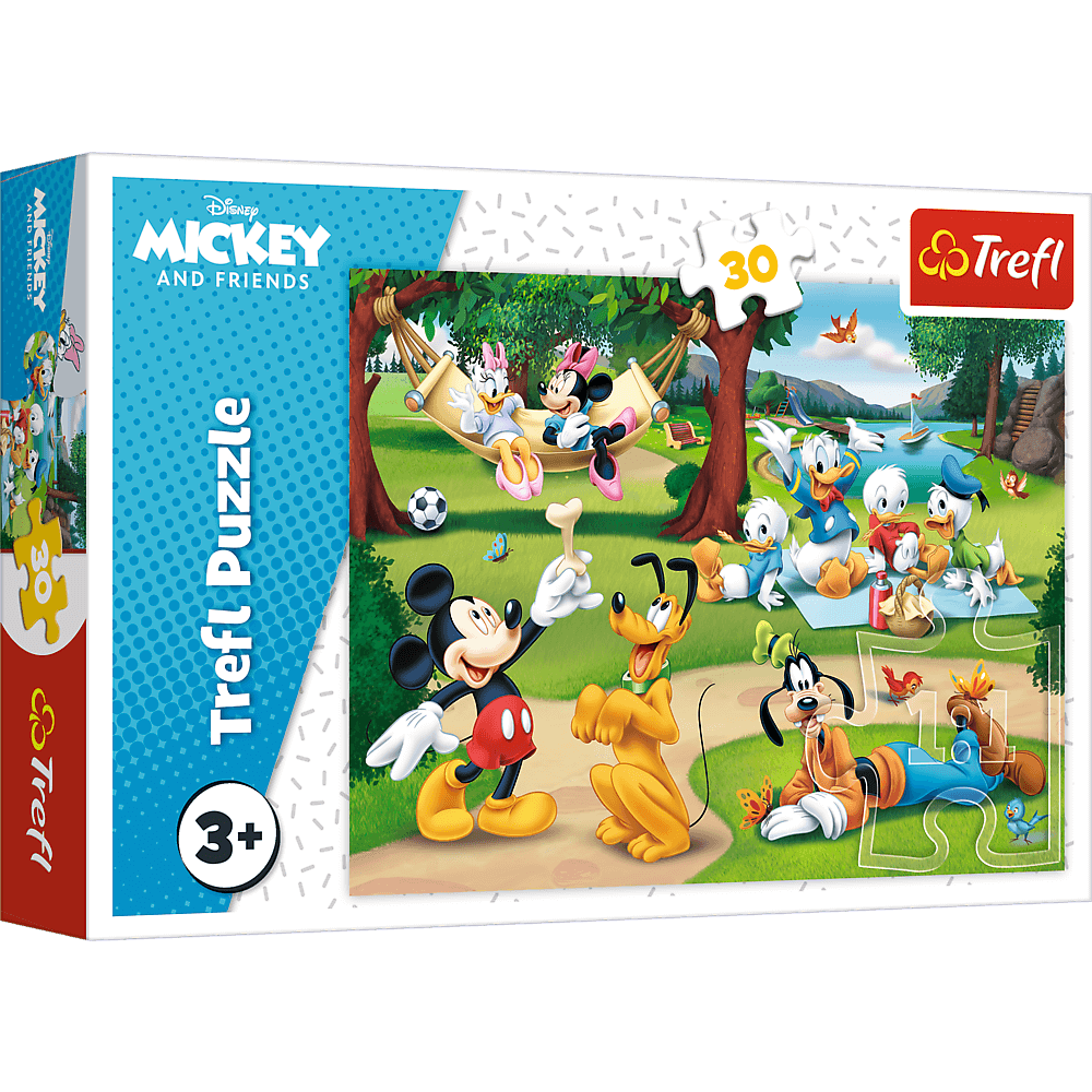 Trefl Puzzle 30 el. Myszka Mickey nad jeziorem