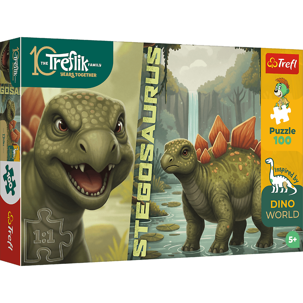 Trefl Puzzle Rodzina Treflików Inspired By Dino World 100 el. Stegosaurus