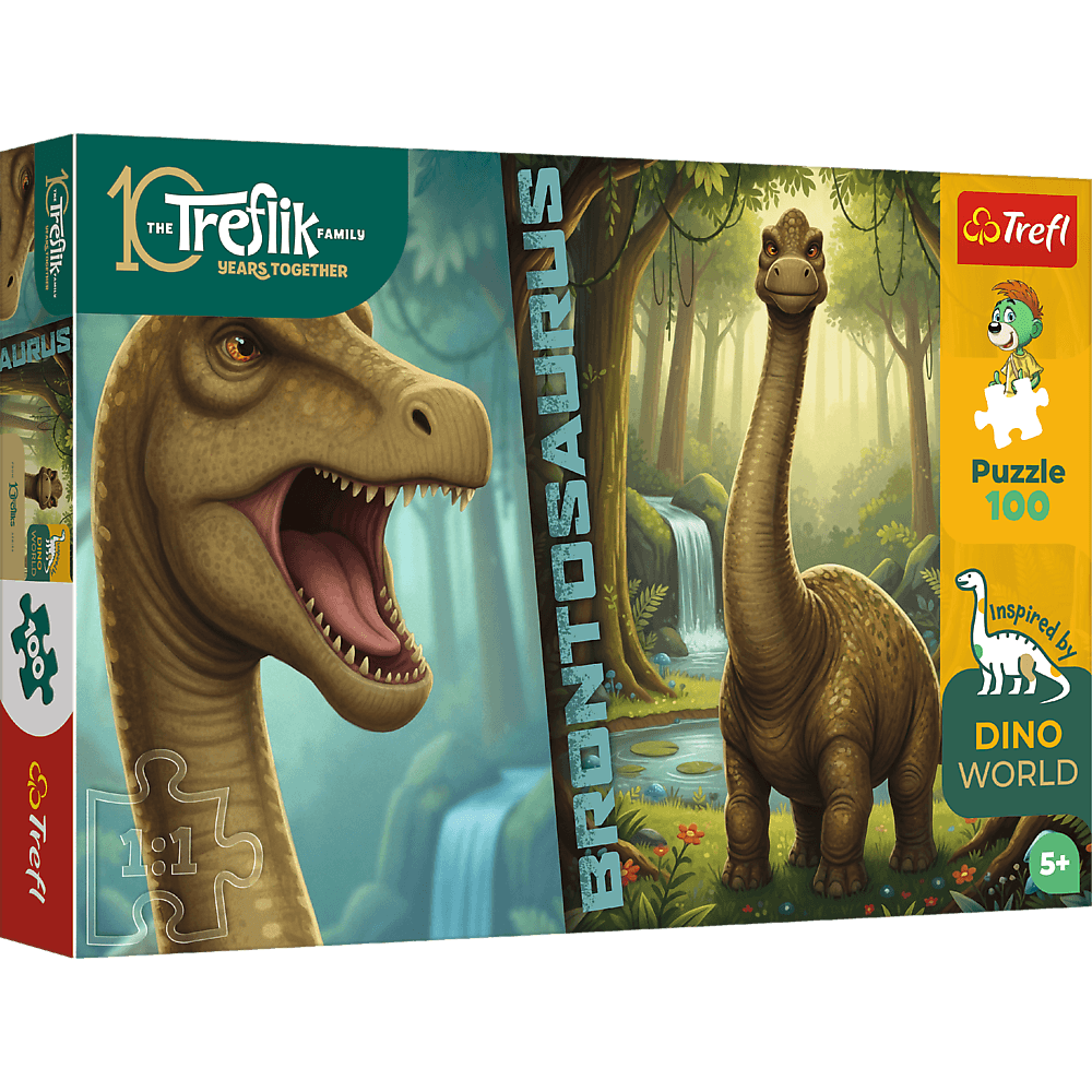 Trefl Puzzle Rodzina Treflików Inspired By Dino World 100 el. Brontosaurus
