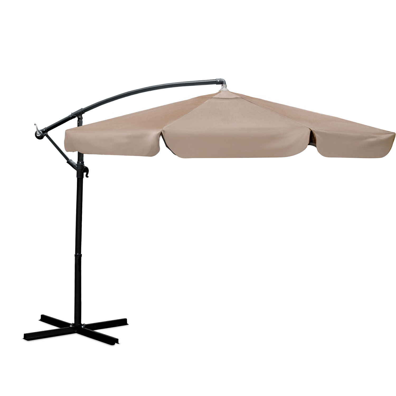 Plonos Parasol ogrodowy 8 profili, 180 g, 300 cm, beżowy