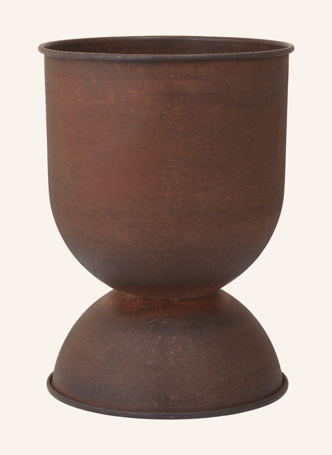 Ferm Living Doniczka Hourglass Small braun