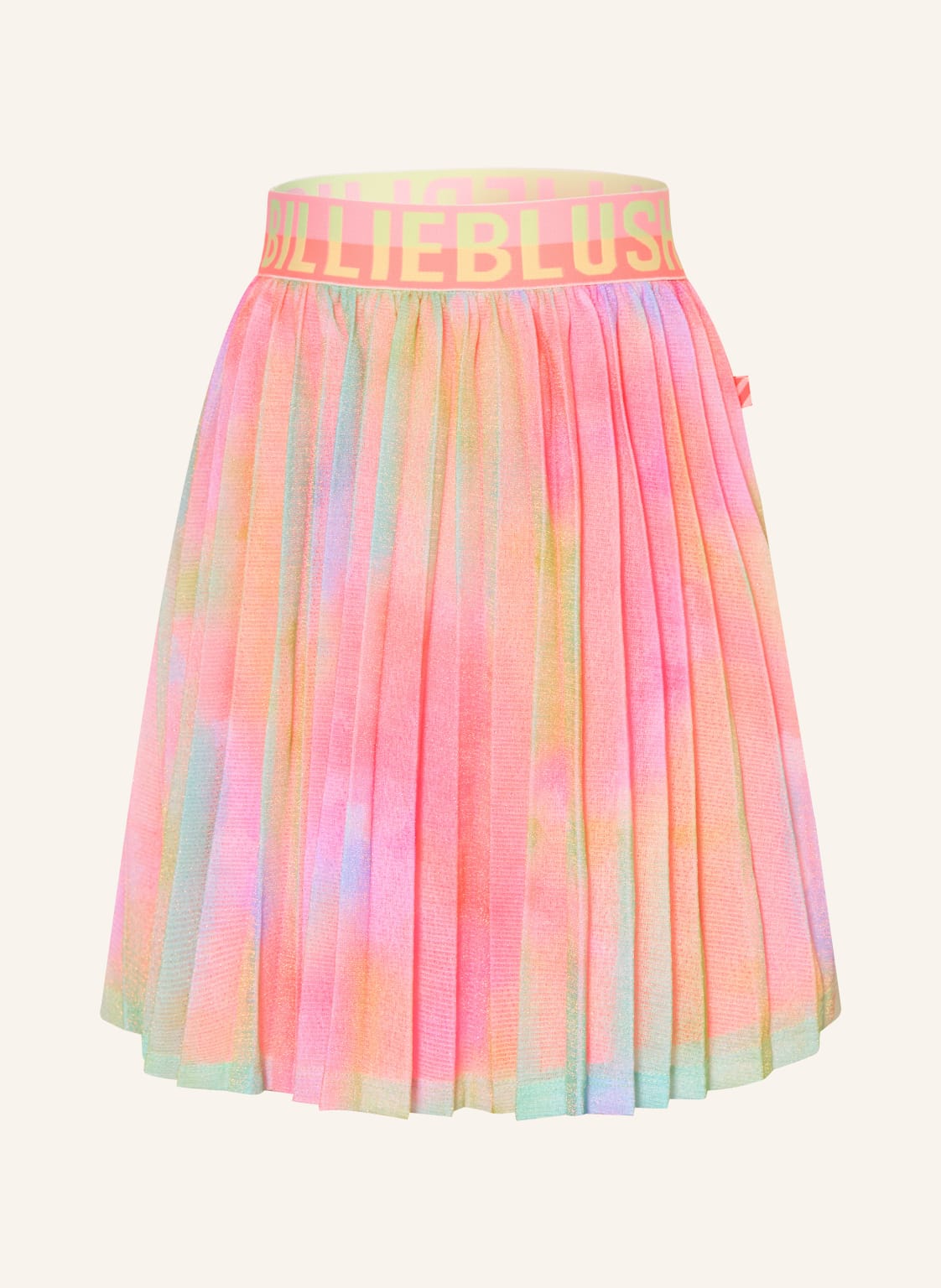 Billieblush Spódnica Plisowana Z Siateczki rosa