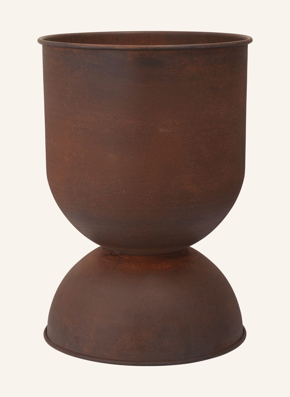 Ferm Living Doniczka Hourglass Medium braun