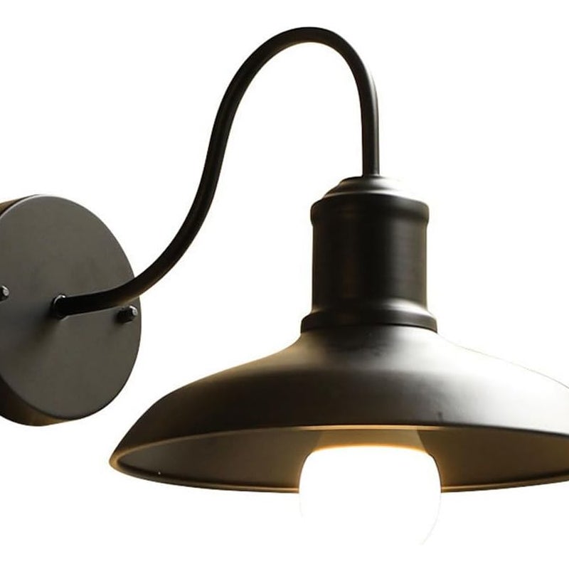 Wodoodporna lampa ścienna zewnętrzna, wkręcana E27, lampa ogrodowa w stylu retro, oświetlenie wewnętrzne/sypialni, lampa w przedpokoju, montowana