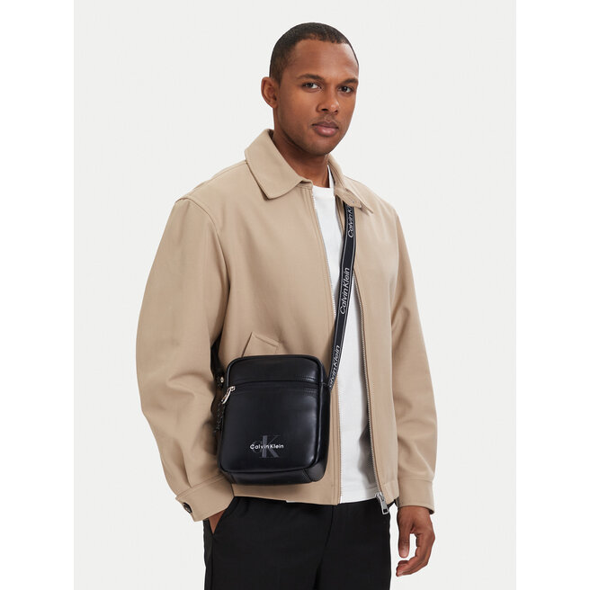 Nerka Calvin Klein Bold Logo Webbing LV04D3418G Czarny