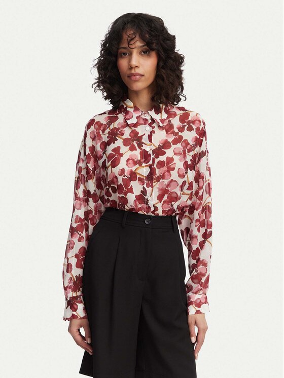 ACCESS FASHION Koszula 63-7027-233 Brązowy Regular Fit