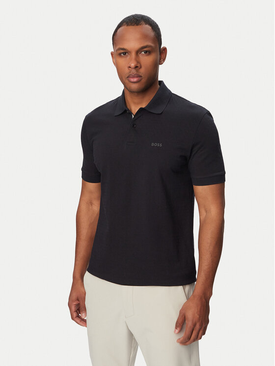 BOSS Polo 50554591 Granatowy Regular Fit
