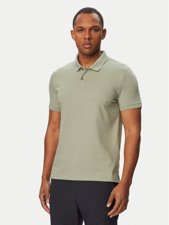Calvin Klein Polo LV04LC254G Khaki Slim Fit