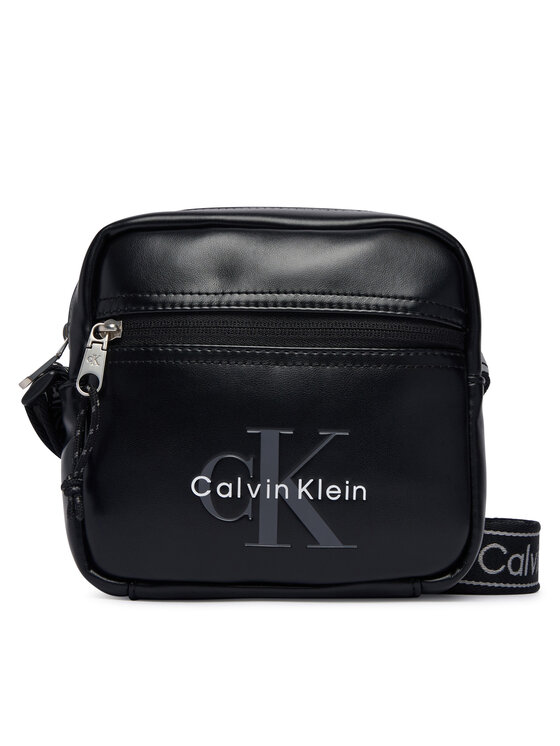Calvin Klein Saszetka Bold Logo Webbing Square Crossbo LV04D3445G Czarny