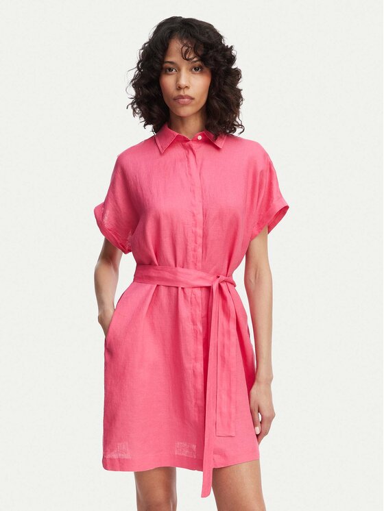 Gant Sukienka koszulowa 4503514 Różowy Relaxed Fit