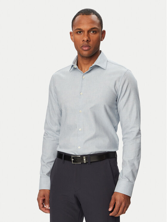 Calvin Klein Koszula LV019EU148 Niebieski Slim Fit