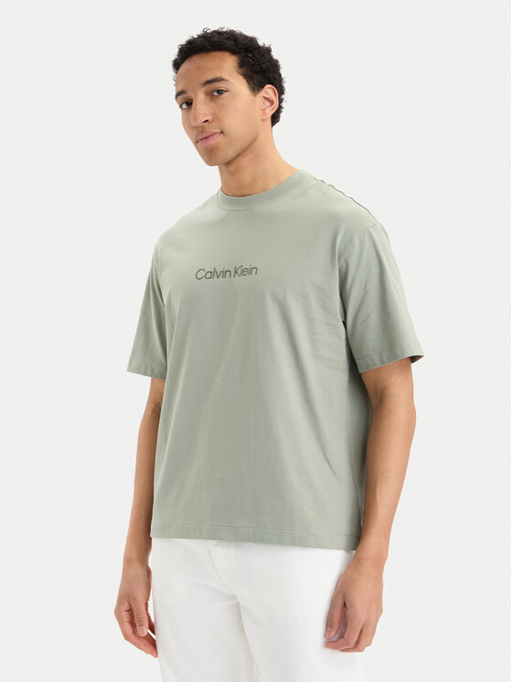 Calvin Klein T-Shirt LV040HM228 Khaki Relaxed Fit