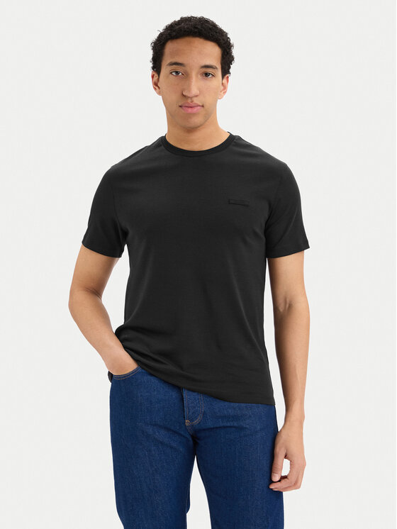 Calvin Klein T-Shirt LV04LG222G Czarny Slim Fit