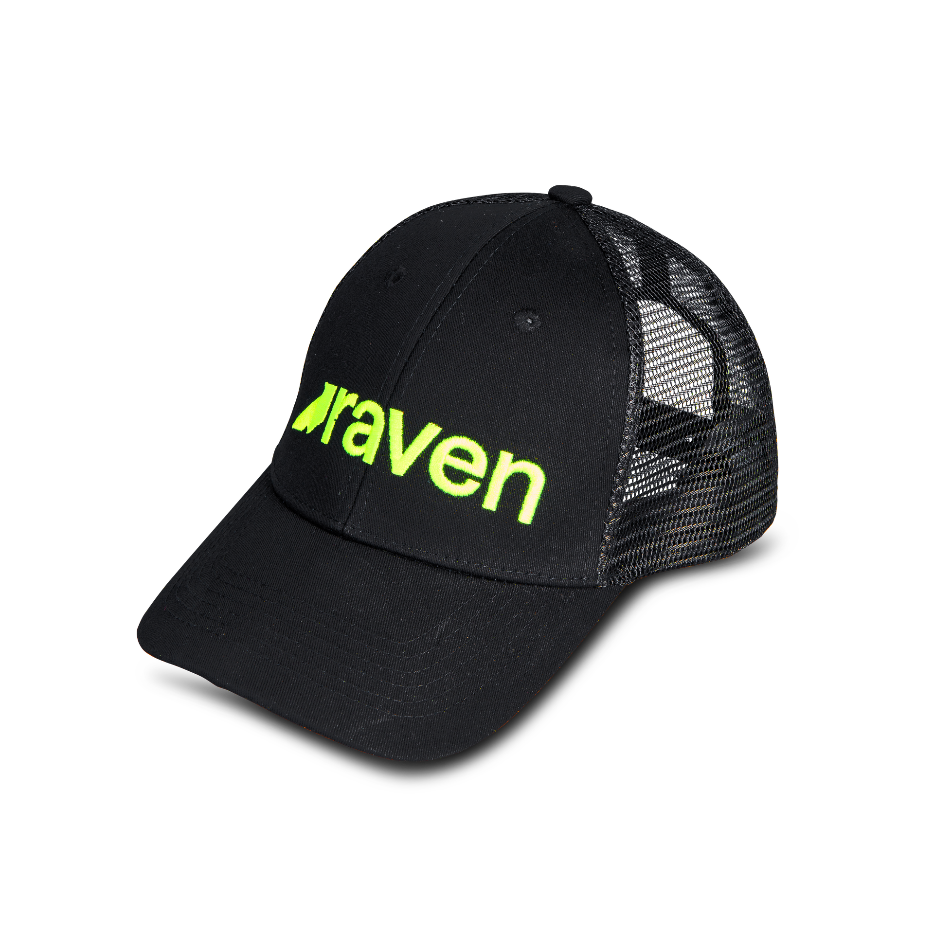 Czapka Raven Paddock Czarny/Hi-Vis/ZielonyRegulowany