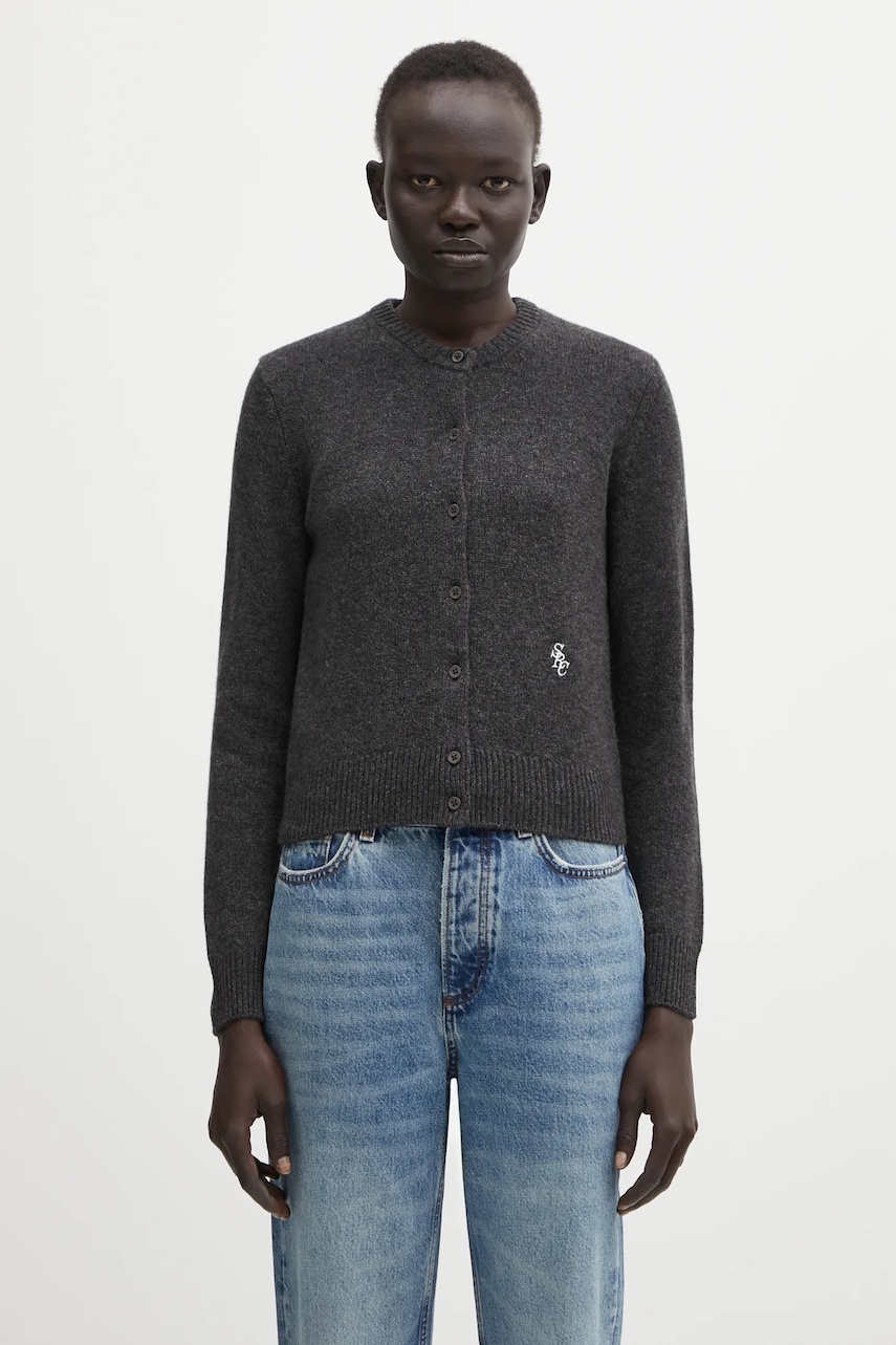 Sporty & Rich kardigan wełniany SRC Cashmere