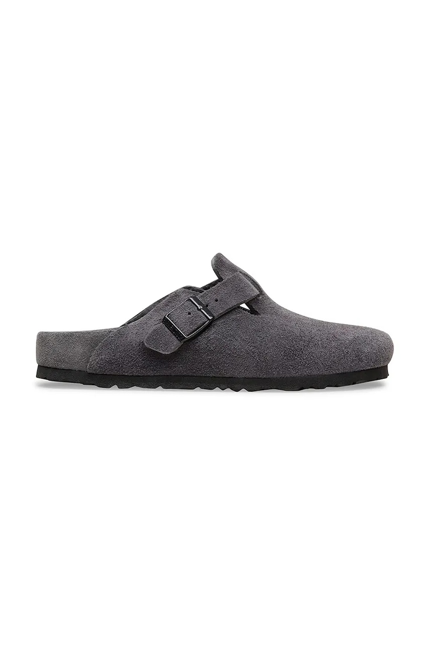Birkenstock Boston EXQ LEVE klapki mules damskie zamszowe