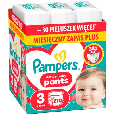 Pieluchomajtki PAMPERS Pants 3 (210 szt.)