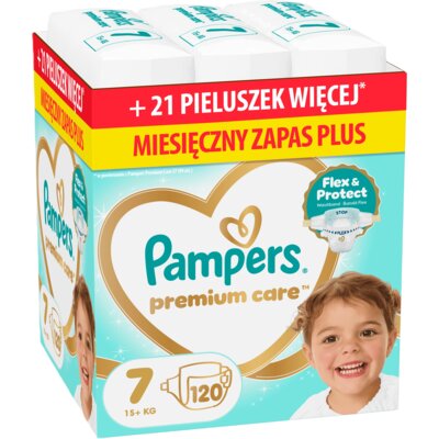 Pieluchy PAMPERS Premium Care 7 (120 szt.)