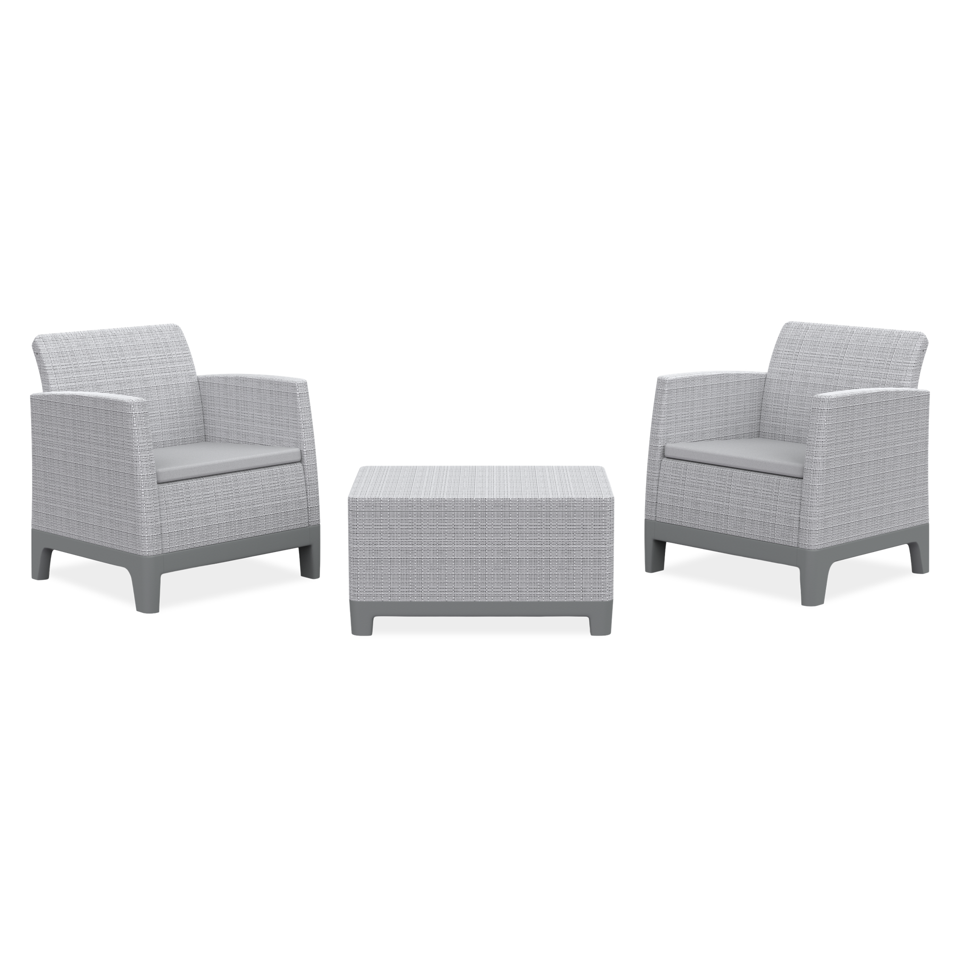 Keter Meble balkonowe Scandi Forma Balcony Ash Grey-Storm Grey/ Light Grey