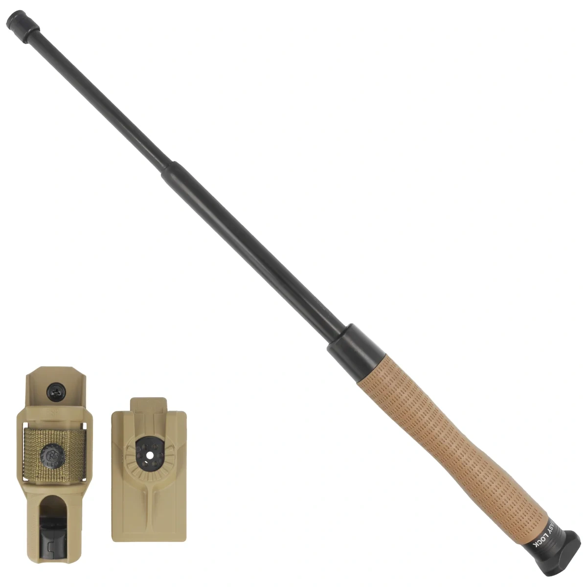 ESP Pałka teleskopowa hartowana Ergonomic Easy Lock 16'' Khaki (ExBTT-16HE-KH BHT-54)