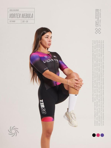 ZEROD Strój triathlonowy damski RACER TT SUIT vortex nebula