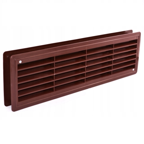 AIRROXY Kratka drzwiowa do otworów 120x435 mm brąz