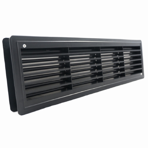 AIRROXY Kratka drzwiowa do otworów 120x435 mm czarna
