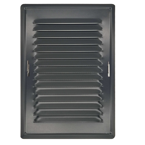 AIRROXY Kratka wentylacyjna zewnętrzna grafit połysk 14/21 z ramką montażową