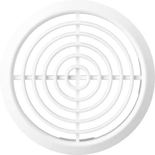 airRoxy Kratka meblowa okrągła biała 70