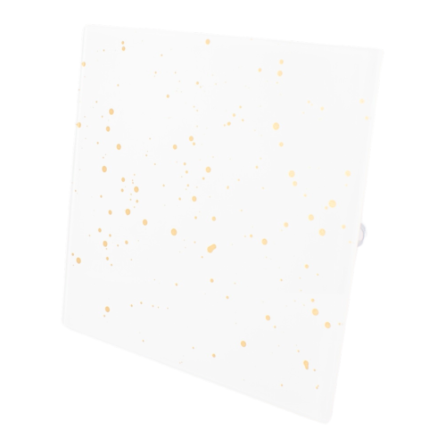 MMotors Kratka Wentylacyjna MMP Szkło Biały Zakrapiany Złotym Połysk