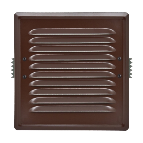 AIRROXY Kratka wentylacyjna zewnętrzna brązowa 14/14 z uchwytami łapkami