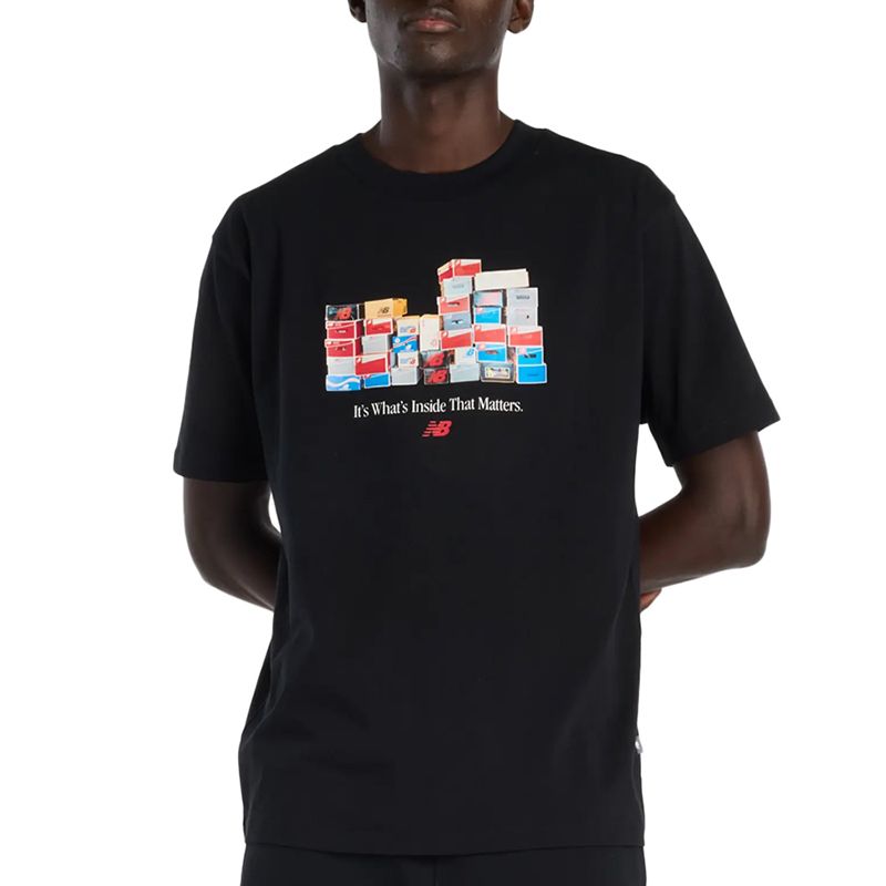 Koszulka męska New Balance MT61H0DXBK - czarna
