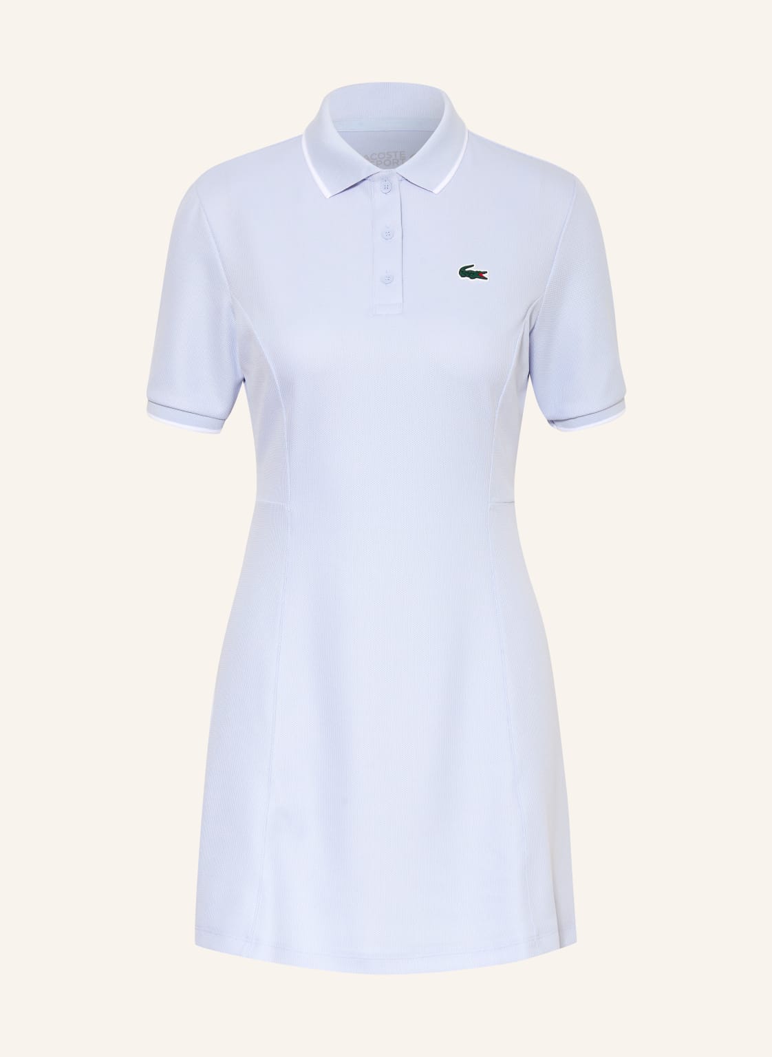Lacoste Sukienka Polo Z Pikowanym Wzorem blau