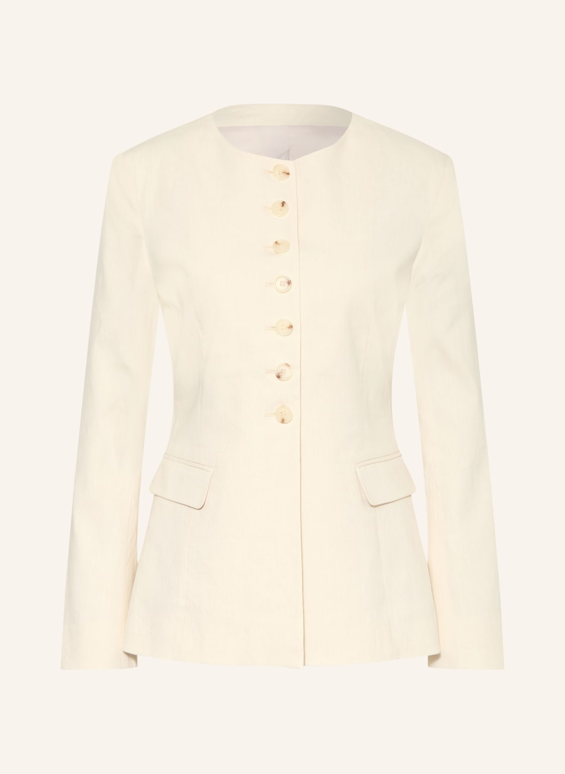 Arket Marynarka Darjeling Z Lnu weiss