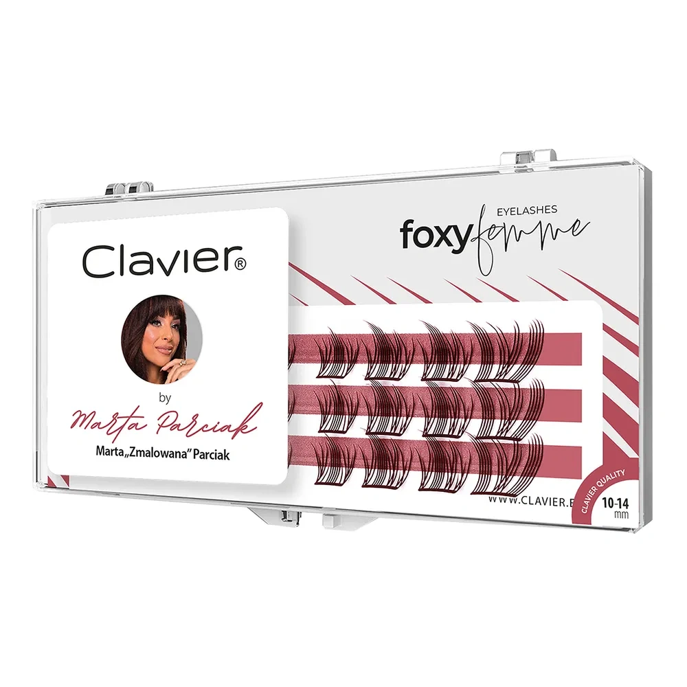 Clavier by Marta Parciak kępki rzęs 10-14 mm Foxy Femme 24 sztuki