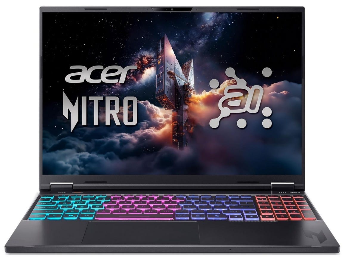 Acer Nitro 16 AI – Ryzen AI 9 365 16'' 16GB 1TB NoOS RTX 5070Ti NH.U04EP.001