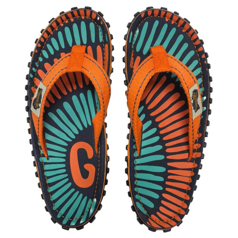 Japonki Gumbies Islander Tangerine Burst Rozmiar butów (UE): 38 / Kolor: niebieski/pomarańczowy