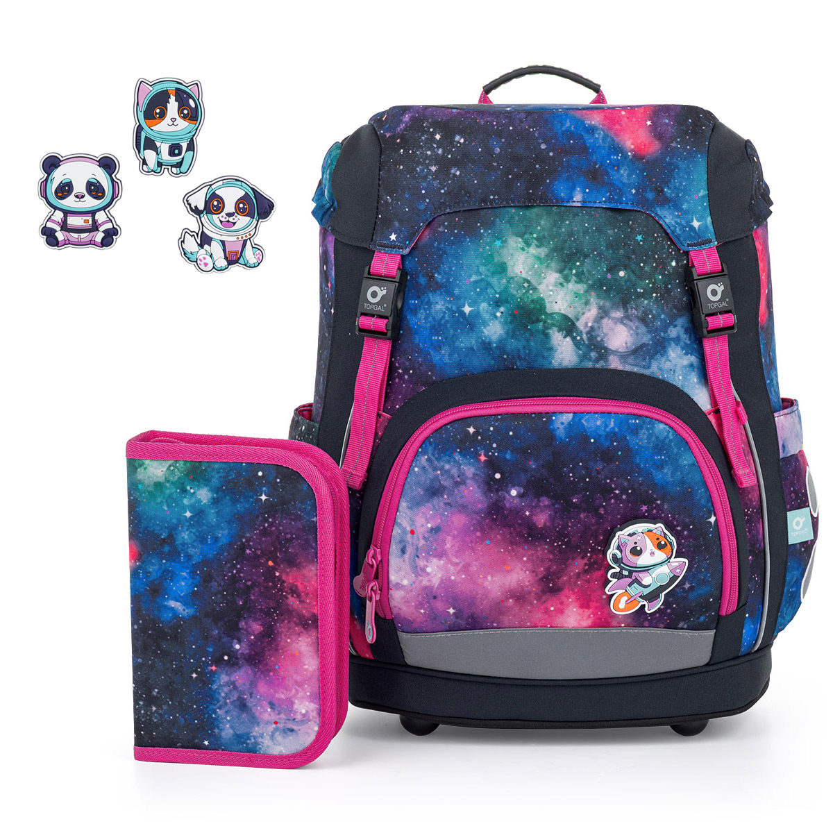 Topgal Komplet szkolny z obrazkami na magnes KIRA 26004 SET 3IN1