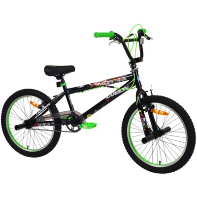Rower dziecięcy KARBON Stickerboomb BMX 20 Czarno-zielony