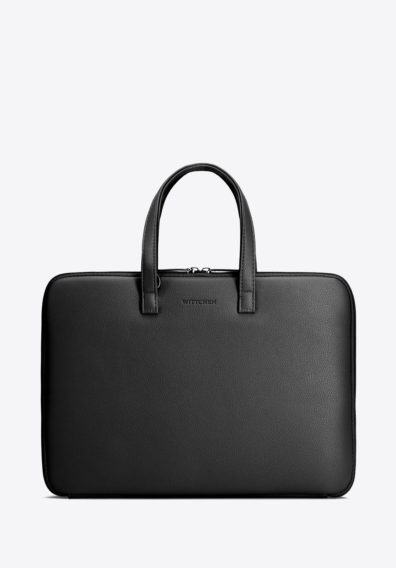 Męska torba na laptopa 14” z ekoskóry czarna