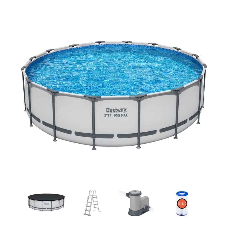 Bestway Basen stelażowy STEEL PRO Max 5612Z 488x122 cm