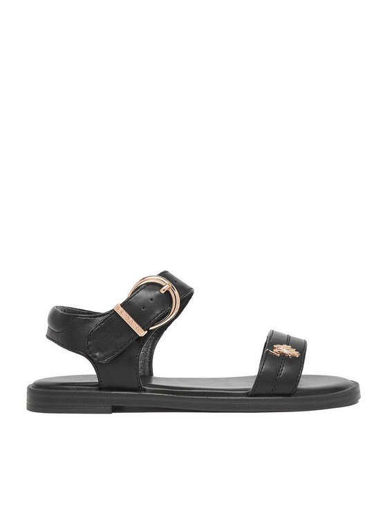 U.S. Polo Assn. Sandały EO-ADELA001K/6Y1 Czarny